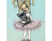 French Bulldog Large Art Print from Original Painting by Dasha Goux