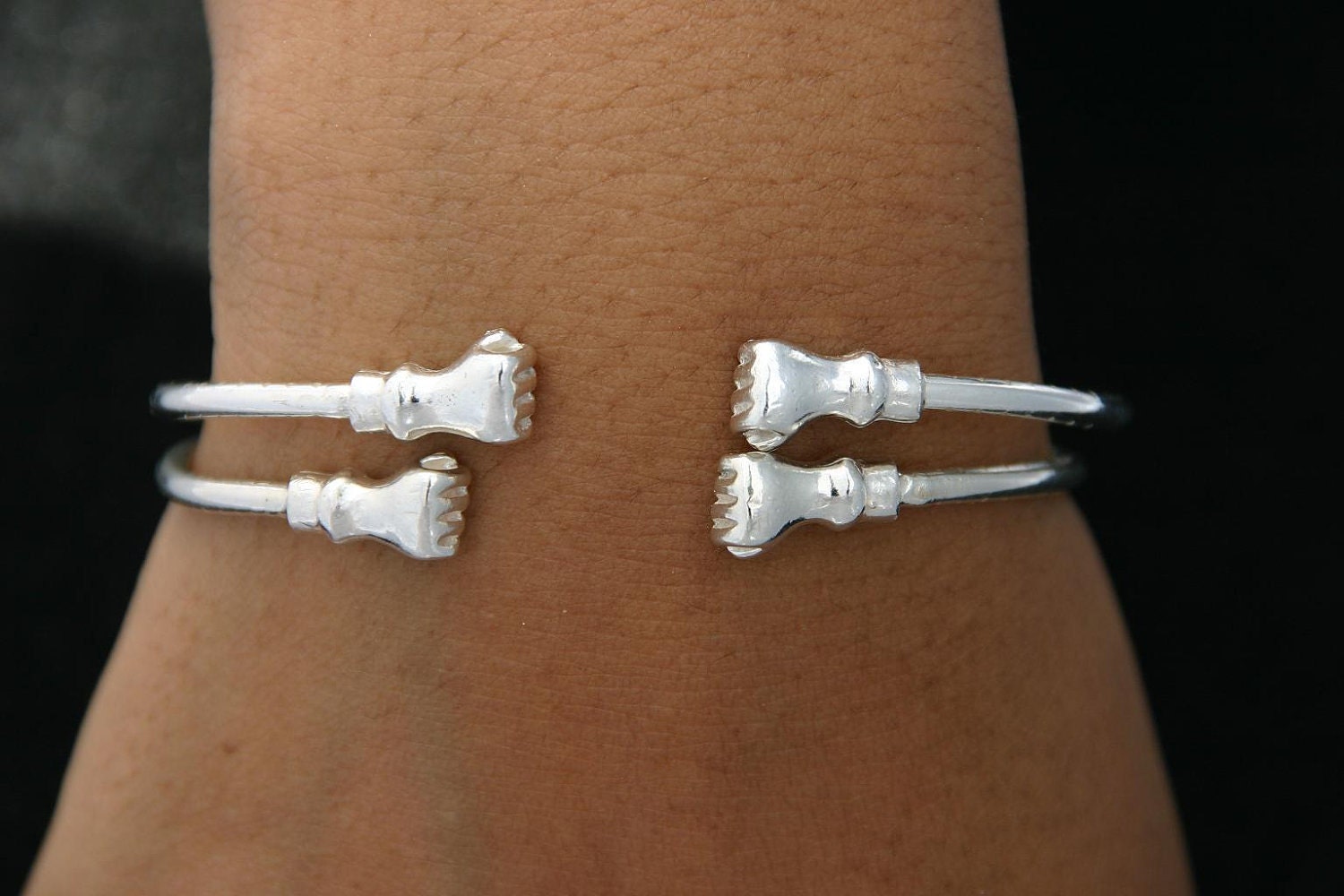 Items similar to Sterling Silver Bracelet Bangles Retro Jewelry on Etsy