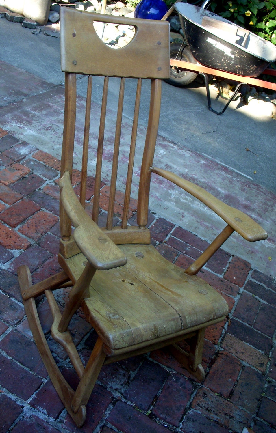 Vintage Rocking Chair - Arts and Crafts Movement - Handcrafted - LOCAL ONLY