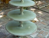 Wooden Shabby Furniture - Country Cottage Chic Table - Tiered Table - Home Decor - LOCAL ONLY