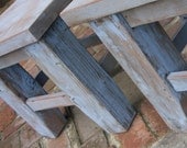 Reclaimed Wood End Table- Shabby Cottage, Handmade - French Country - Wooden Furniture - Side Table - Home Decor
