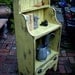 Wooden Shelf - Bookcase - Distressed Farmhouse Chic - Shabby Furniture - The Van Gogh Cabinet