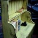 Wooden Shelf - Bookcase - Distressed Farmhouse Chic - Shabby Furniture - The Van Gogh Cabinet