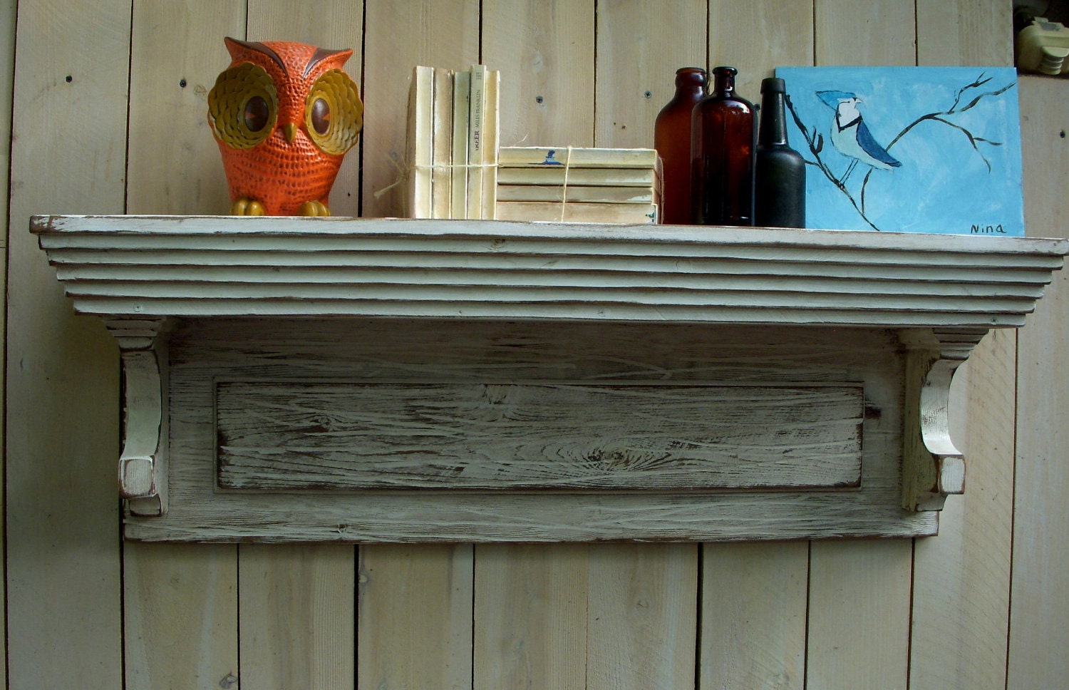floating wall mounted shelf shabby cottage by honeystreasures floating wall mounted shelf shabby cottage by honeystreasures