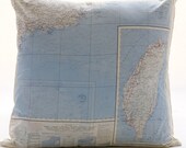 Silk aviator Map cushion (Hong Kong)