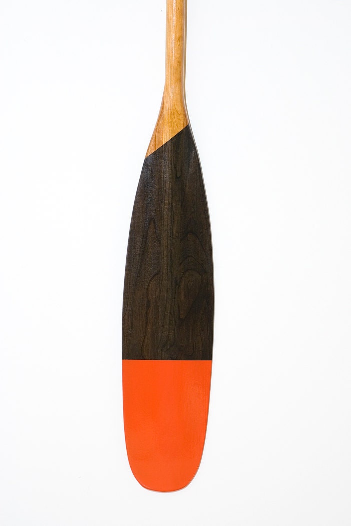 Designer Cherry wood canoe paddle (Red Kite Feather)