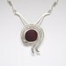 Sterling Extremely Rare English Red Sea Glass Necklace