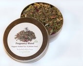 Organic Pregnancy Blend for Pregnant Mommy Loose Leaf Tea Tin 20 cups of brewed tea