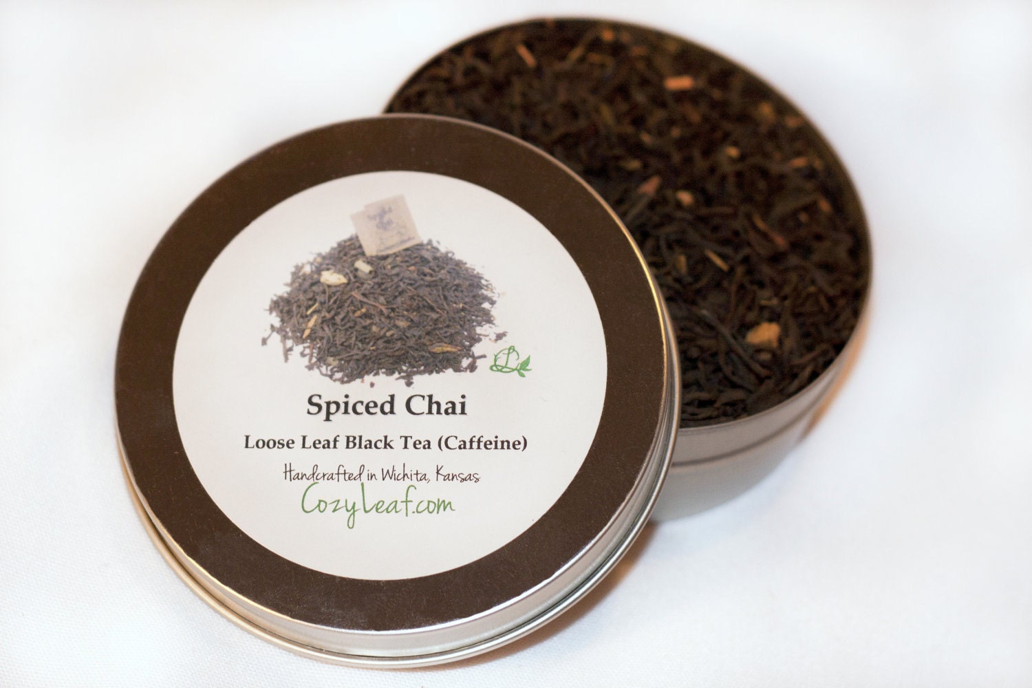 Spiced Chai Loose Leaf Tea Tin 20 cups of brewed tea