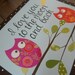 love you to the moon, posh large damask owl, hand painted 16x20 stretched canvas