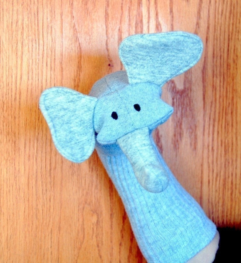 Elephant Sock Puppet
