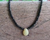 sweet drop of honey necklace