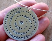 the big family circle sterling silver necklace