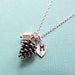 CUSTOM Initial Personalized Gifts- Weddings and Bridesmaids Jewelry Wedding Party - Fall Wedding, Pine cone Necklace, winter wedding
