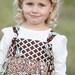 HALF off SUMMER SALE Girls Apron Knot Dress handmade by Sarah Rose, Boutique Savanna apron Dress