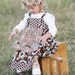 HALF off SUMMER SALE Girls Apron Knot Dress handmade by Sarah Rose, Boutique Savanna apron Dress