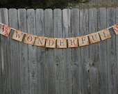 Christmas Banner - It's a Wonderful Life - Vintage Inspired