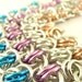 Economical Simple Twist of Fate Bracelet Kit - Custom Chainmaille - 14 gauge Anodized Aluminum - Fun and Easy