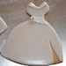 Wedding Dress Hand Decorated Iced Cookies - 1 Dozen