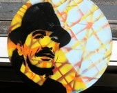Carlos Santana Spray-Painted on Record (Vinyl) BUY any 3 RECORDS get any 4th FREE