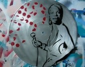 Nina Simone Spray-Painted on Record (Vinyl) BUY any 3 RECORDS get any 4th FREE