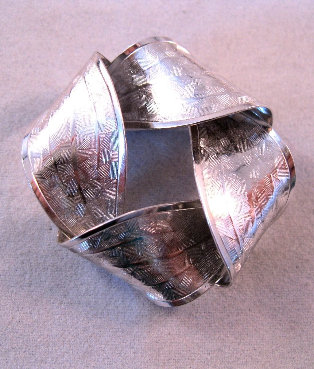 R INC Sterling Silver Ribbon Brooch FREE SHIPPING