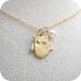 Custom Listing for Amy - Full Moon Owl, Matte Gold, Qty 2