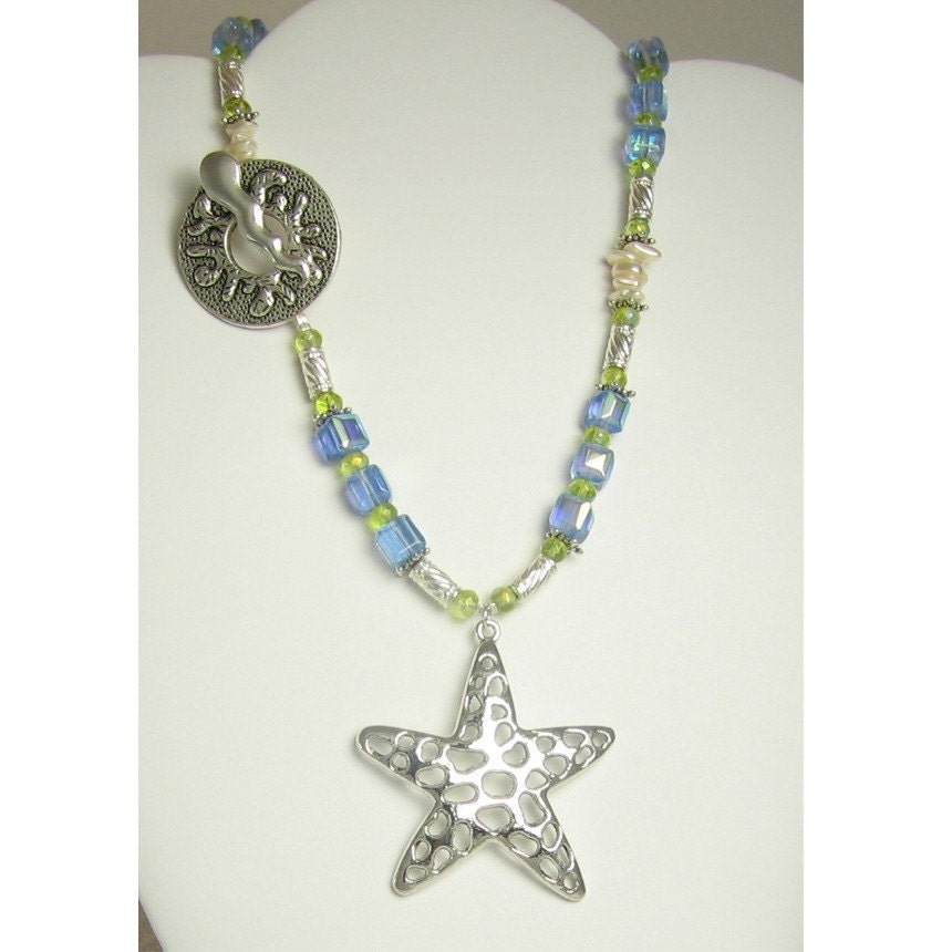 Pendant Beach Treasure Silver Starfish- Team Challenge