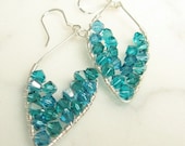 Sterling Silver Fandango Leaf Earrings