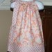 Girls Pillowcase dress SALE Amy Butler New Gypsy tangerine orange purple ivory bloom polka dot, toddler dress 3, 6, 9, 12, 18 mo 2t, 3t, 4T
