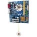 Motherboard Pendulum Clock, with Raised Black Numbers and Hands. Rare Colors.
