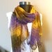 Hand Woven and Hand Dyed, Pure Cotton Batik Shawl