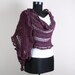 Knitting Shawl, Purple,Stole ,Perfect for Spring Summer,