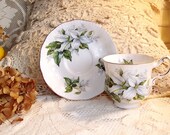 Vintage Paragon Trillium Cup and Saucer - Canadian Provincial Flowers