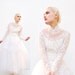 RESERVED 50s Wedding Dress - 1950s Wedding Gown - Chantilly Lace Tulle - Illusion Neckline - Full Skirt - Long Sleeve Tea Length Veil 0 2 XS