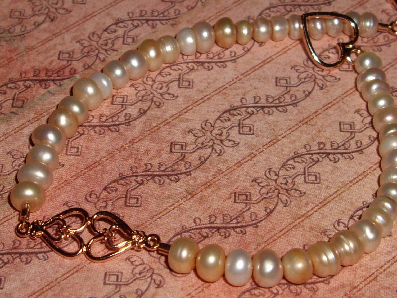 Love Bracelet Anklet with Freshwater Pearls