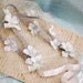 Wedding hair band, pastel blue flower headband, bridal head piece, silver hair accessories - Gossamer threads