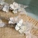 Wedding hair band, pastel blue flower headband, bridal head piece, silver hair accessories - Gossamer threads