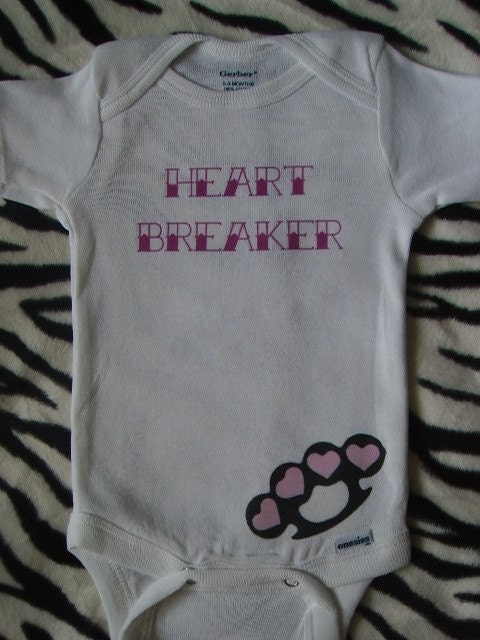 Heartbreaker tattoo onesie /