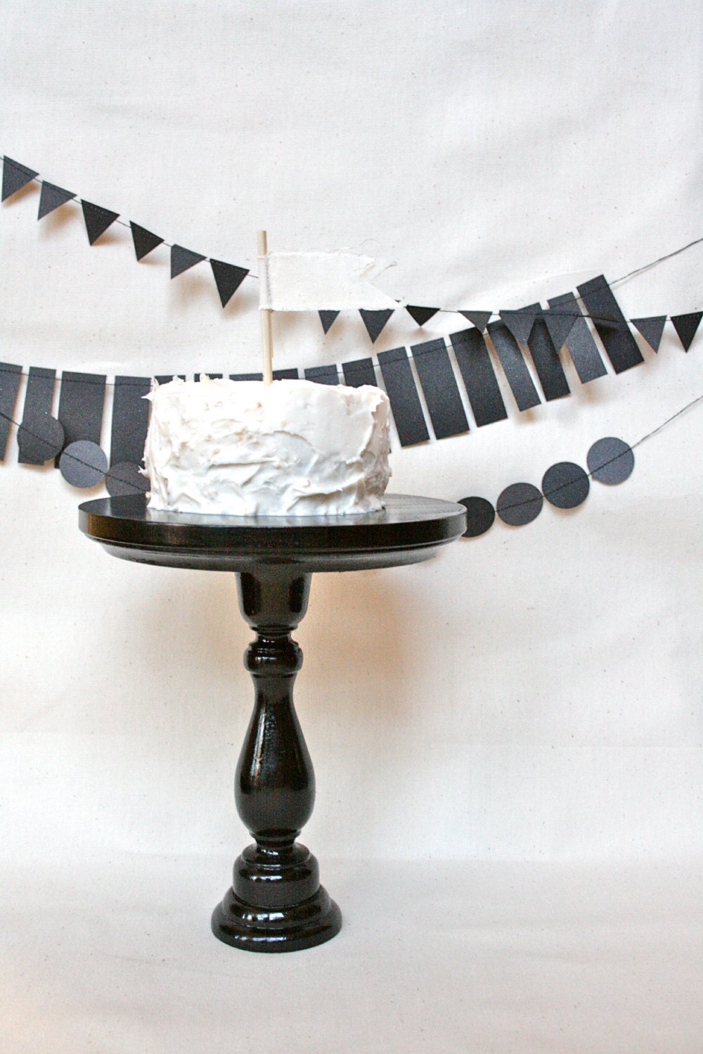 Black Cake Stand. Small/Tall Size