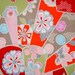 Sakura Cherry Blossom Red Pink Japanese Cotton 44"x12"