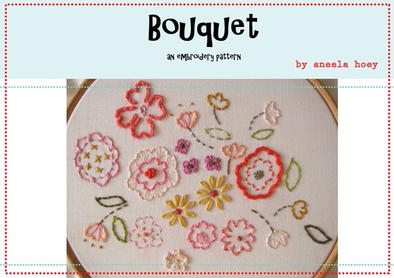 Bouquet PDF embroidery pattern