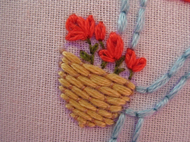 girl on a bicycle embroidery PDF