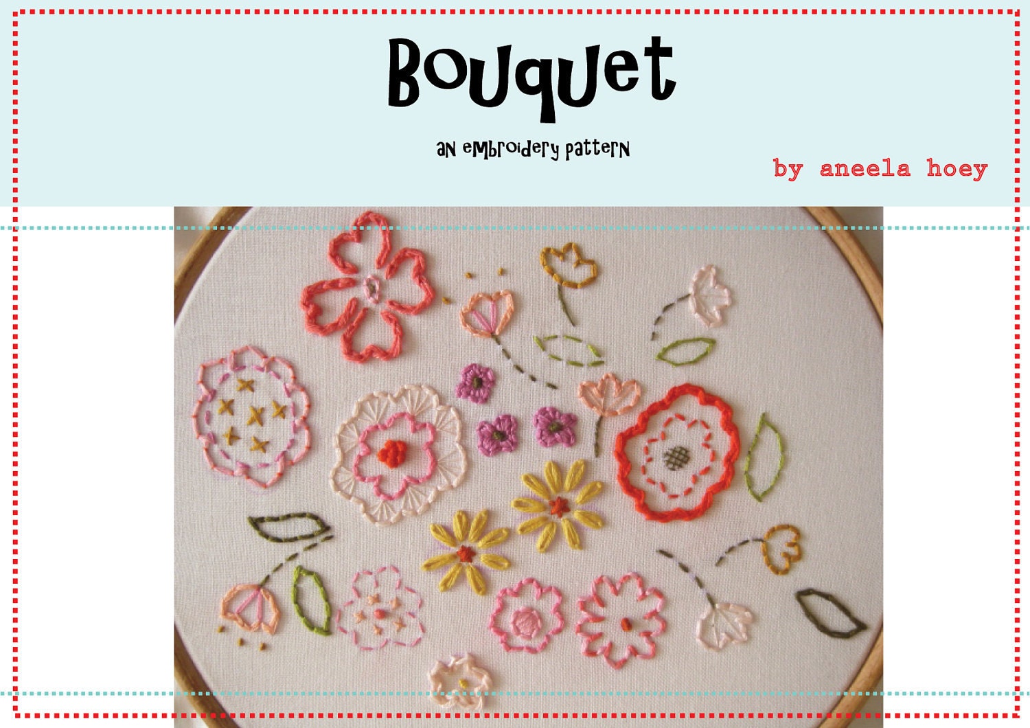 Bouquet PDF embroidery pattern