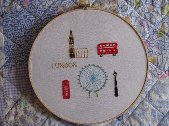 London - embroidery pdf pattern