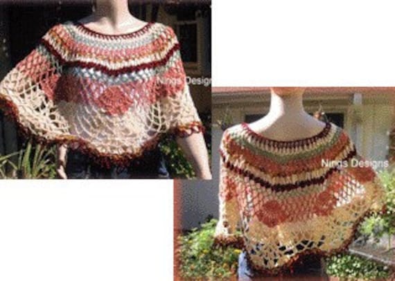 FREE LACY CROCHET PONCHO PATTERN &#171; CROCHET PATTERNS