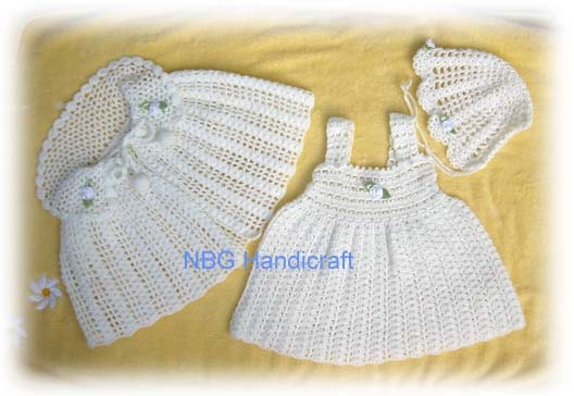 AMAZINGCROCHET Christening Collar Poncho Outfit crochet pattern