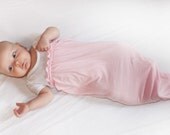Pink Bamboo Baby blanket, baby cocoon, sleep sack, sleep sac, sleepie sock, summer blanket, eco friendly