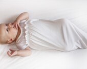 White Bamboo Baby blanket, baby cocoon, sleep sack, sleep sac, sleepie sock, summer blanket, eco friendly