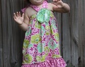 Sophie's Garden  Double Ruffle Maxi Dress with Rosette